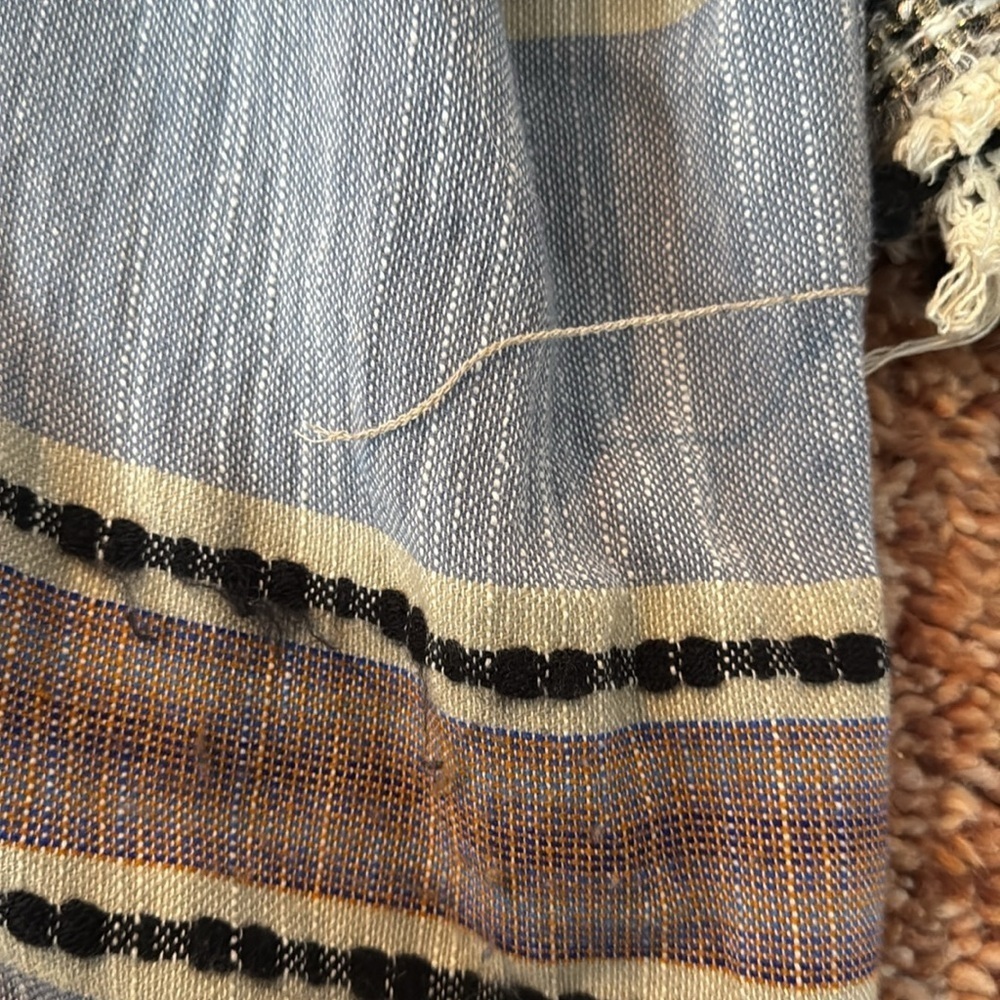 ZARA Striped Kimono Cardigan with Belt - Picture 9 of 9